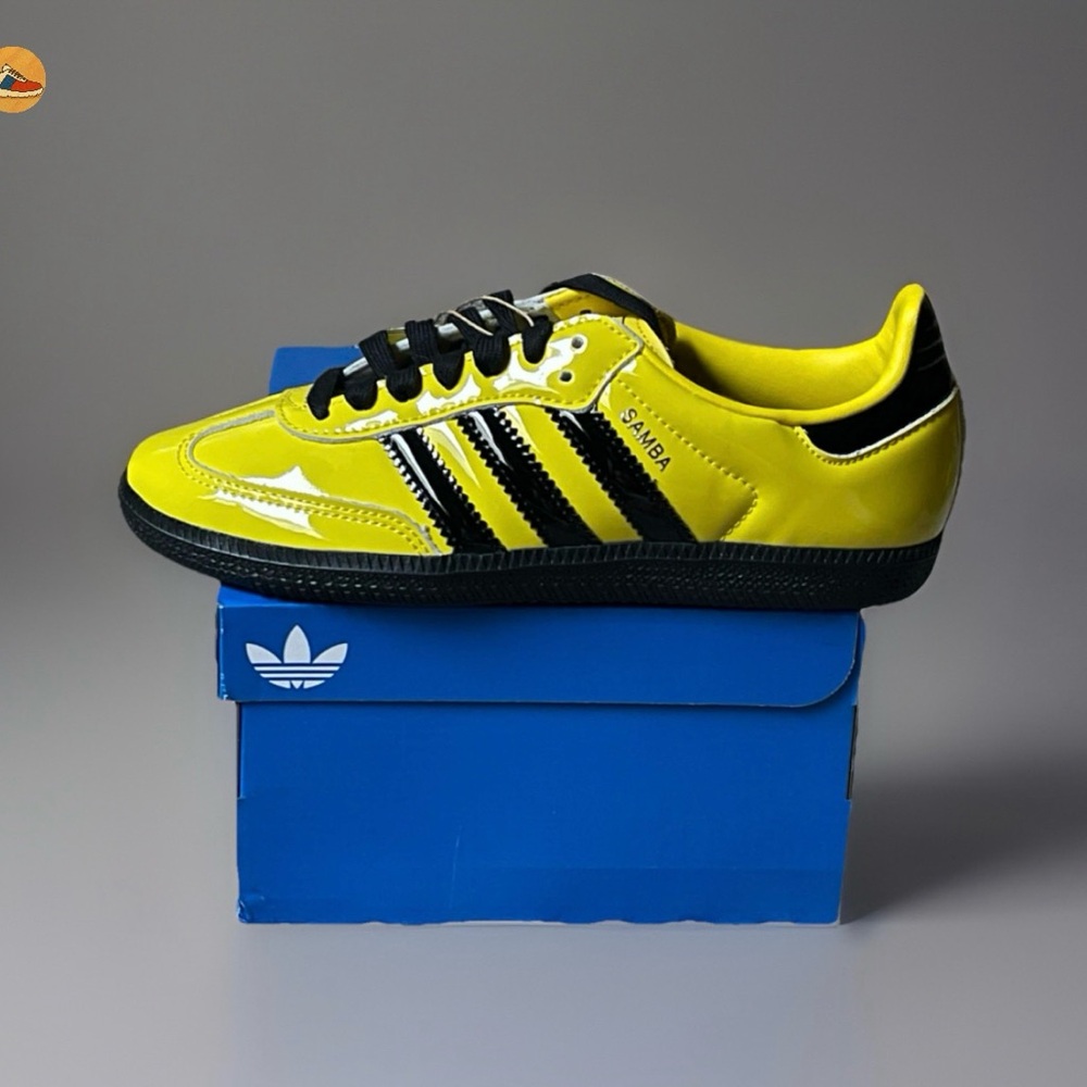 Size 7 - Adidas Samba OG Yellow Black JR8749 Women’s Brand New FAST SHIP